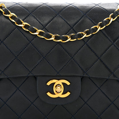 Chanel Lambskin Quilted Small Double Flap Navy 5 of 14