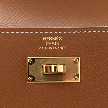 Hermes Epsom Kelly Pocket Compact Wallet Gold 7 of 8