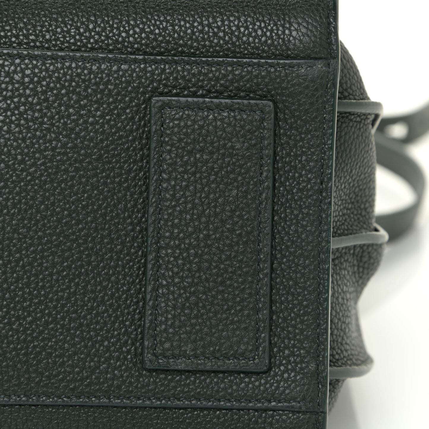 Grained Calfskin Small Supple Sac De Jour Dark Vert