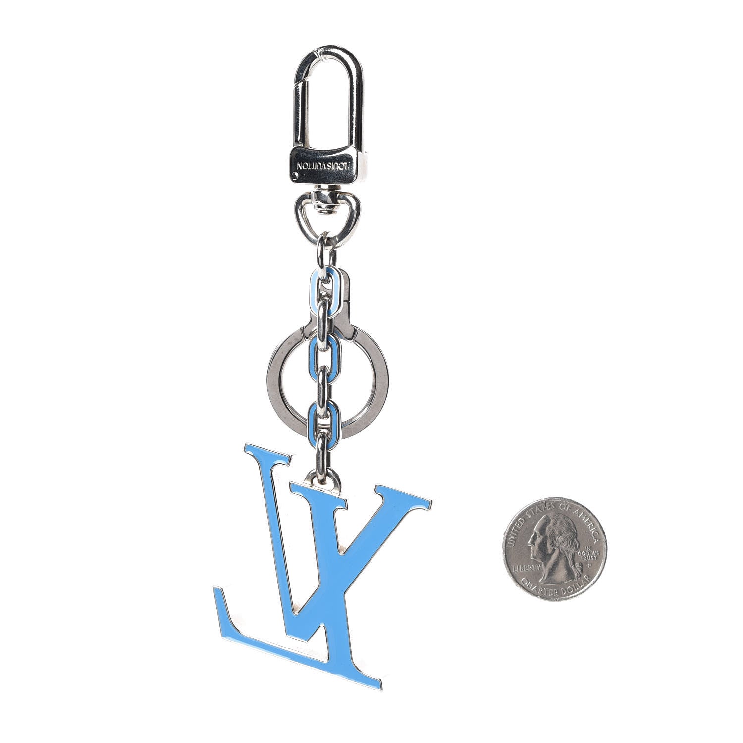 Louis Vuitton LV Initials Key Holder Blue Galactic 2 of 3