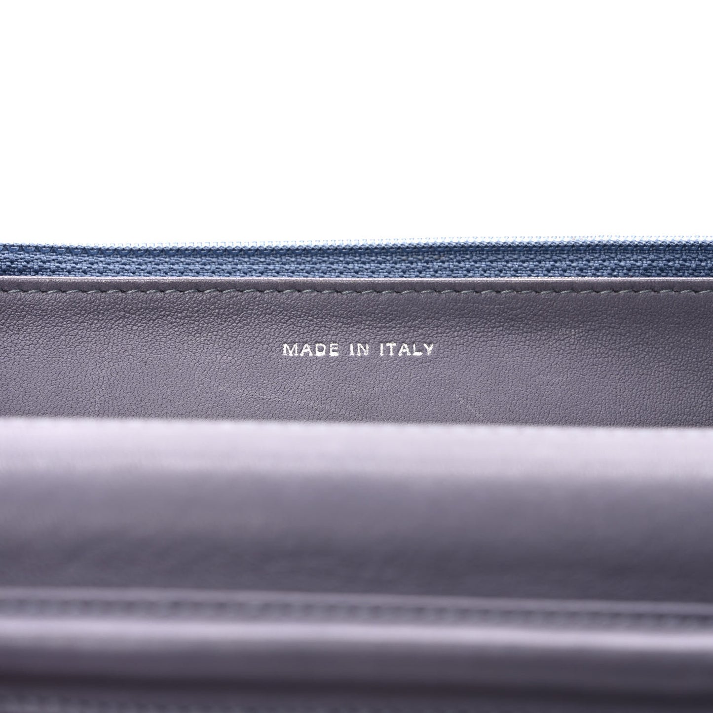 Lambskin Timeless CC Wallet on Chain WOC Light Purple