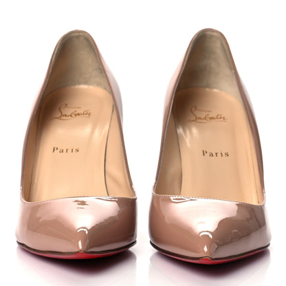 Christian Louboutin Patent Pigalle Follies 85 Pumps 40.5 Nude 2 of 11