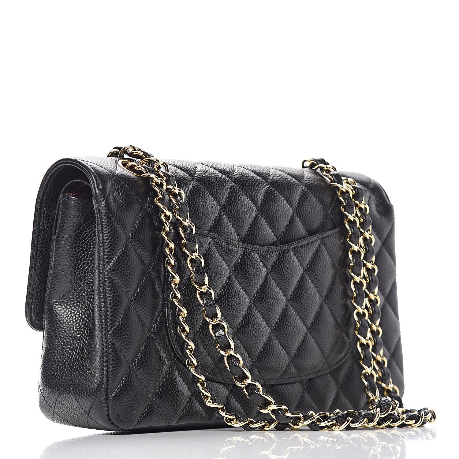 Chanel Caviar Quilted Medium Double Flap Black 3 of 11