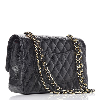 Chanel Caviar Quilted Medium Double Flap Black 3 of 11