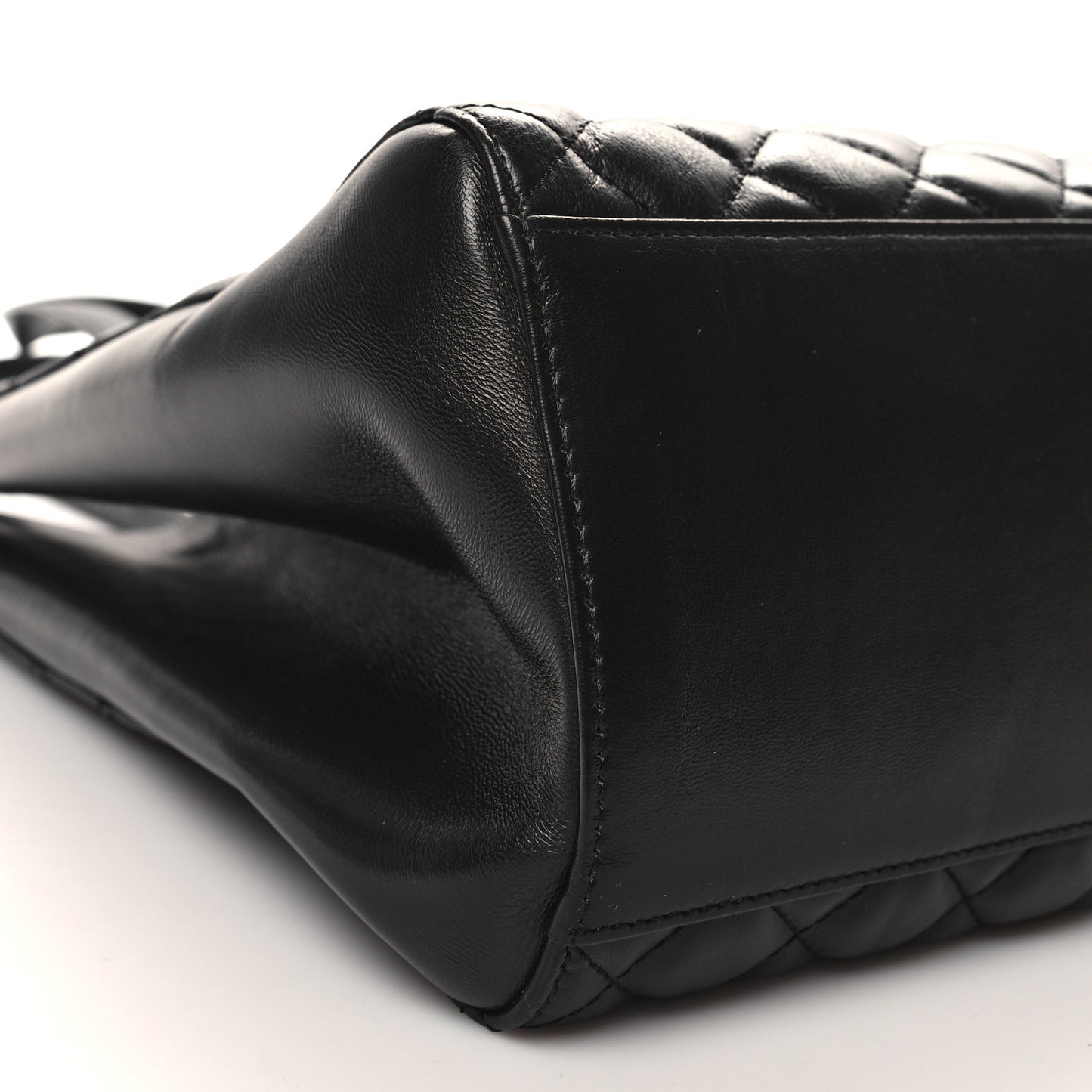Nappa Quilted Medusa Tote Black