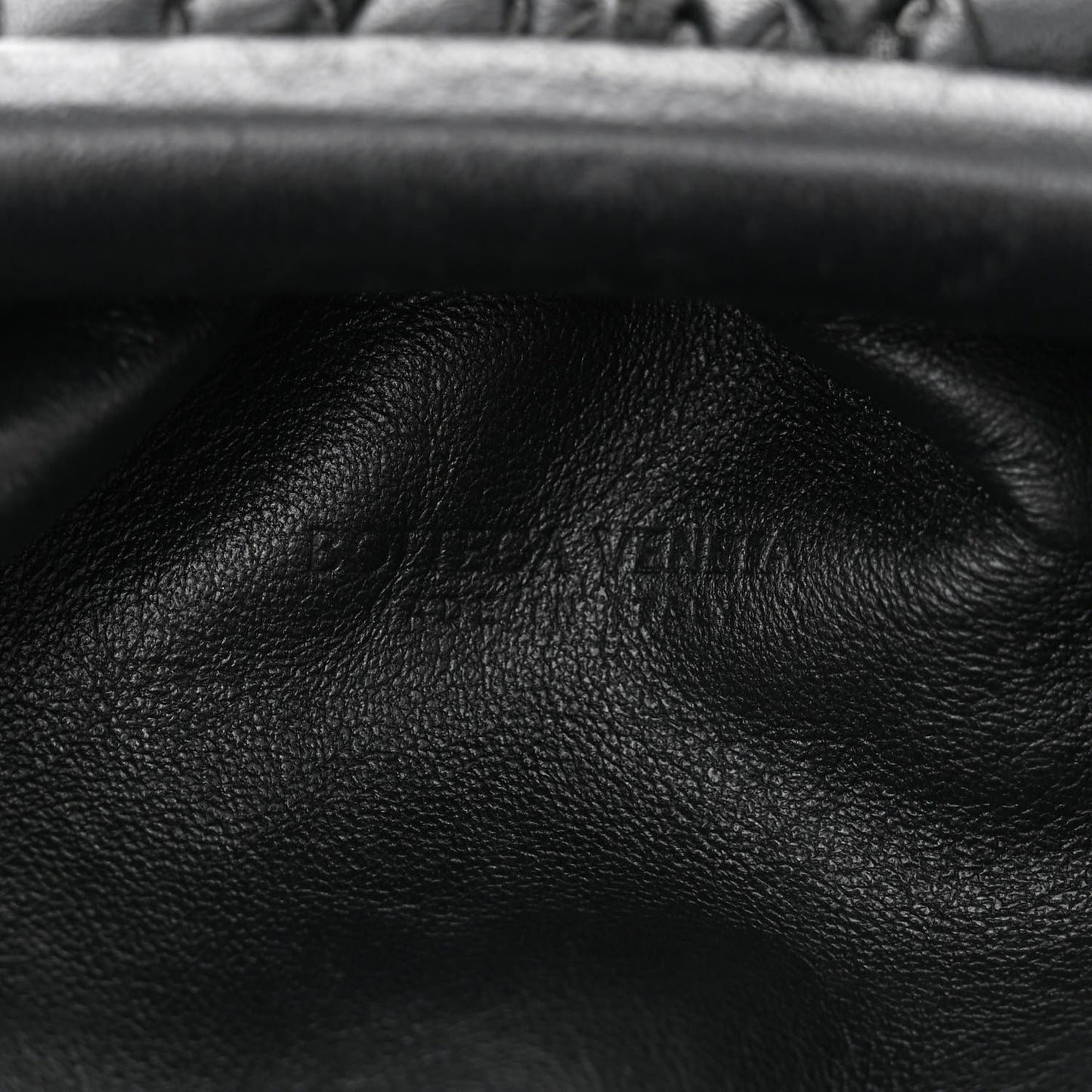 BOTTEGA VENETA Nappa Intrecciato The Mini Pouch Black