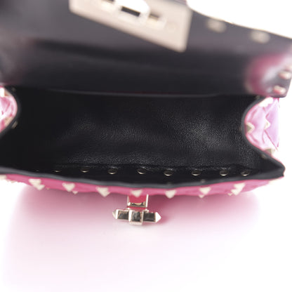 Valentino Garavani Calfskin Micro Rockstud Spike Shoulder Bag Azalea 5 of 11