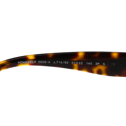 Chanel Acetate Square Sunglasses 5509-A Tortoise 5 of 7