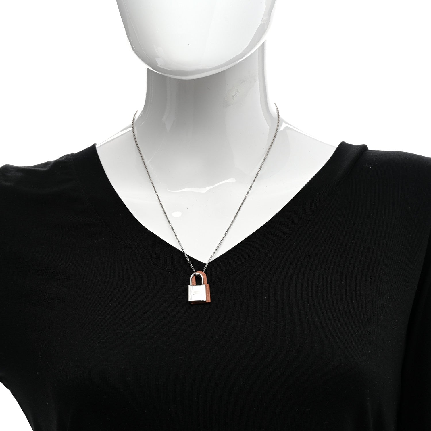 Hermes Swift O'Kelly Pendant Necklace Gold 2 of 6