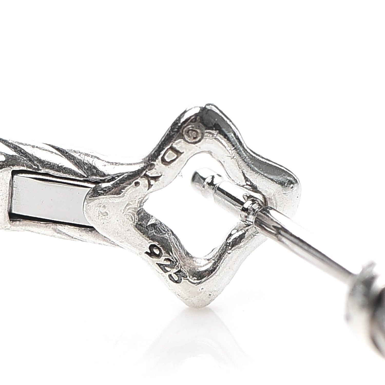 David Yurman Sterling Silver Large Cable Classics Hoop Earrings 5 of 5