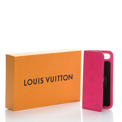 Louis Vuitton Monogram Cuir iPhone 7 Folio Case Fuchsia 7 of 7