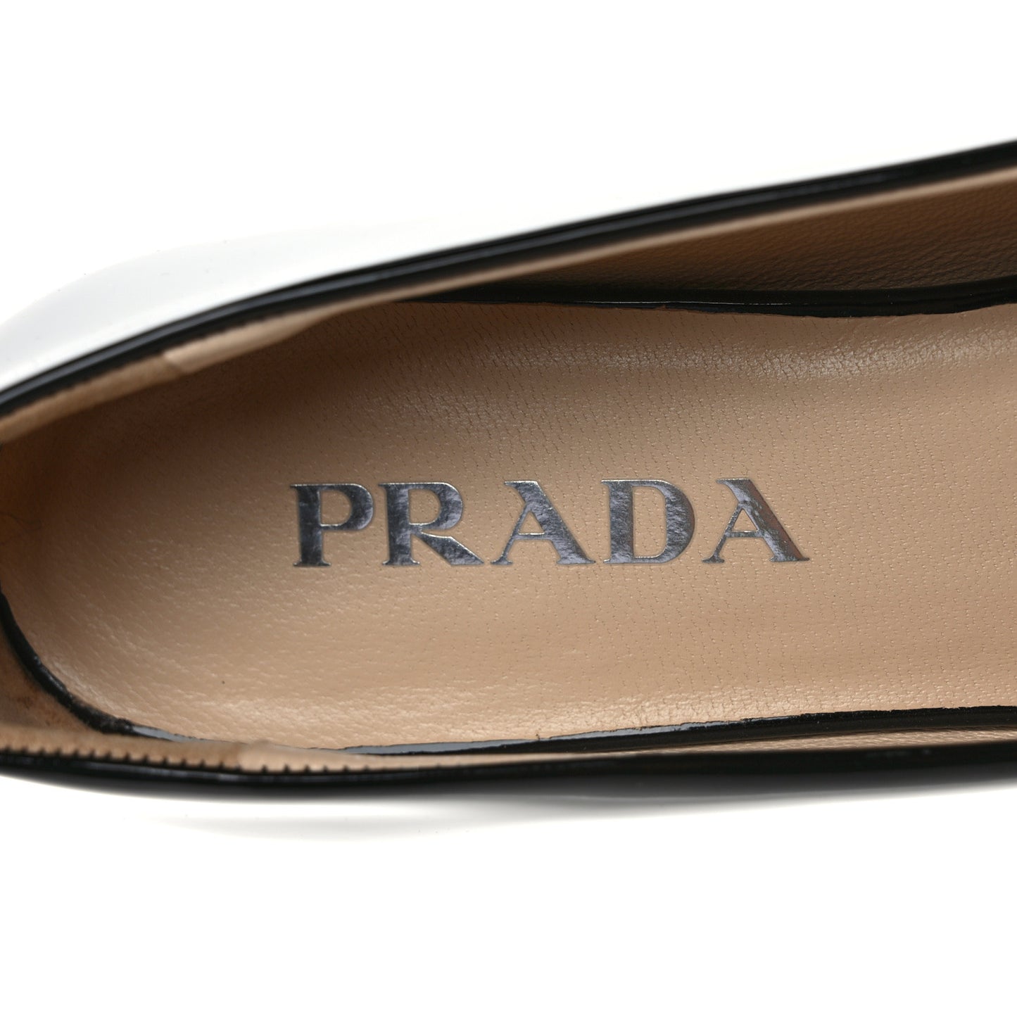 Patent Triangle Ballerina Flats 39.5 Black 37 Black