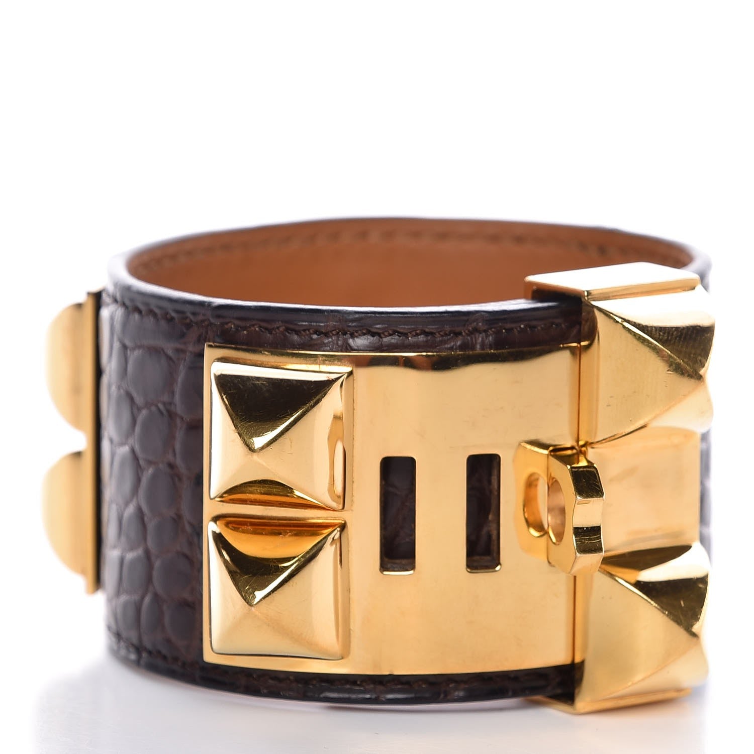 Hermes Matte Alligator Collier De Chien CDC Bracelet S Ebene 3 of 7