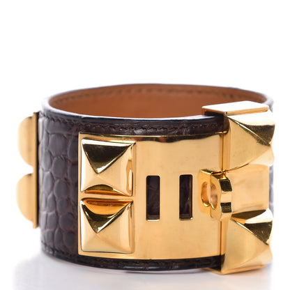 Hermes Matte Alligator Collier De Chien CDC Bracelet S Ebene 3 of 7