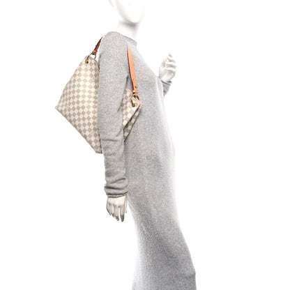 Louis Vuitton Damier Azur Graceful PM Rose Ballerine 2 of 9