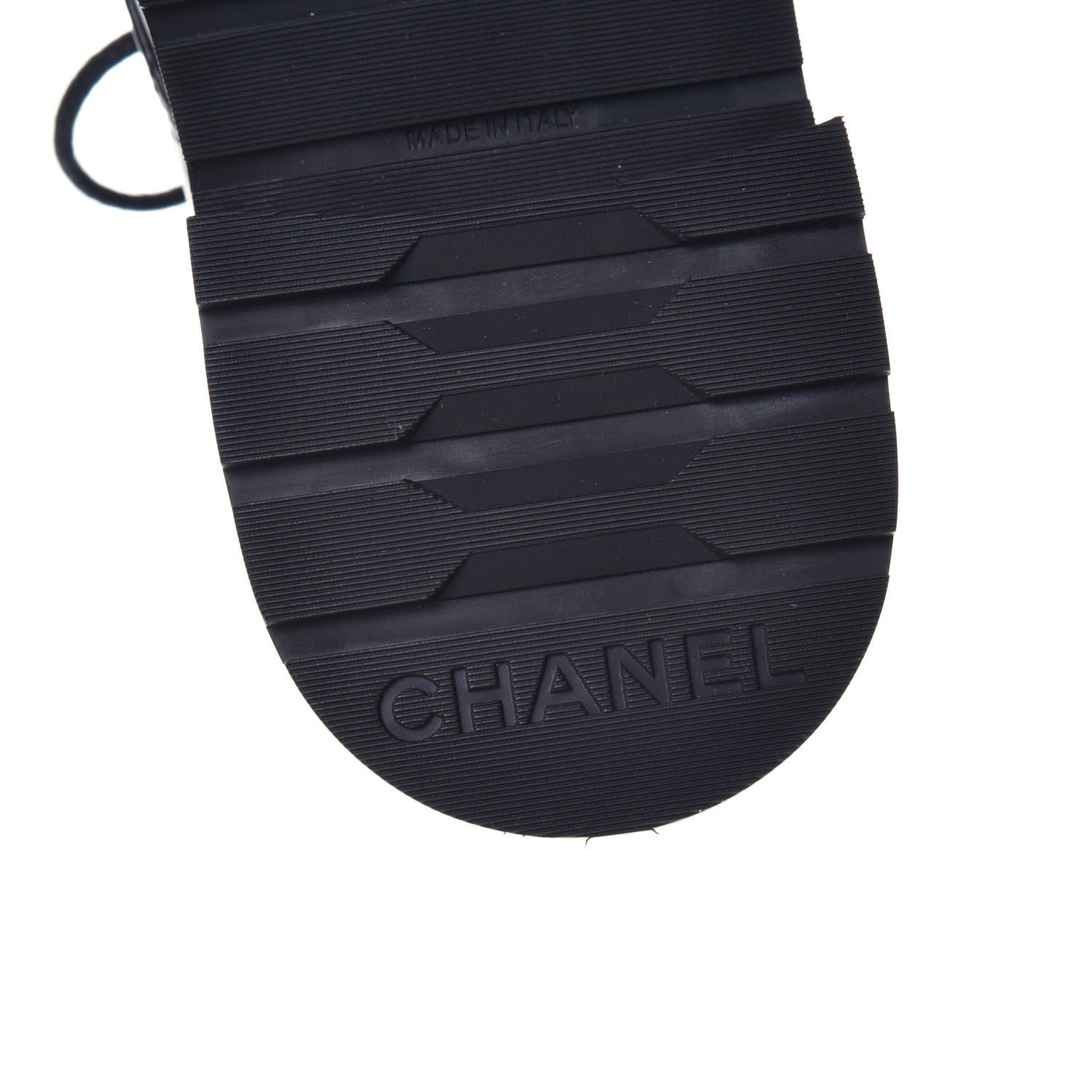 Chanel Shiny Lambskin Quilted Lace Up Combat Boots 36 Black 6 of 9