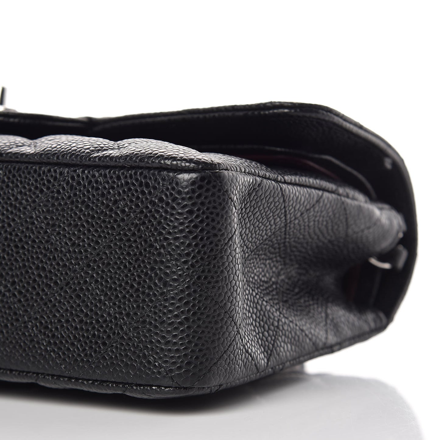 Caviar Quilted Small Double Flap Black