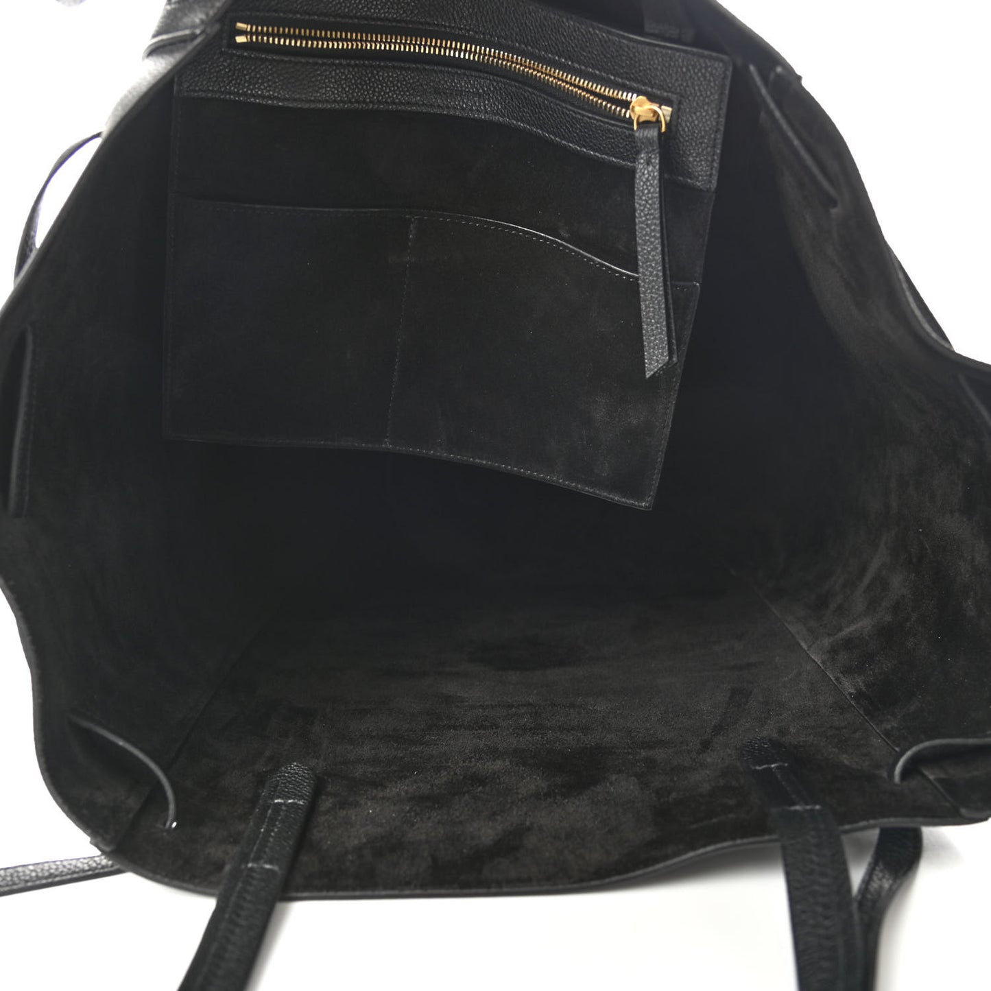 Soft Grained Calfskin Medium Belt Cabas Phantom Black