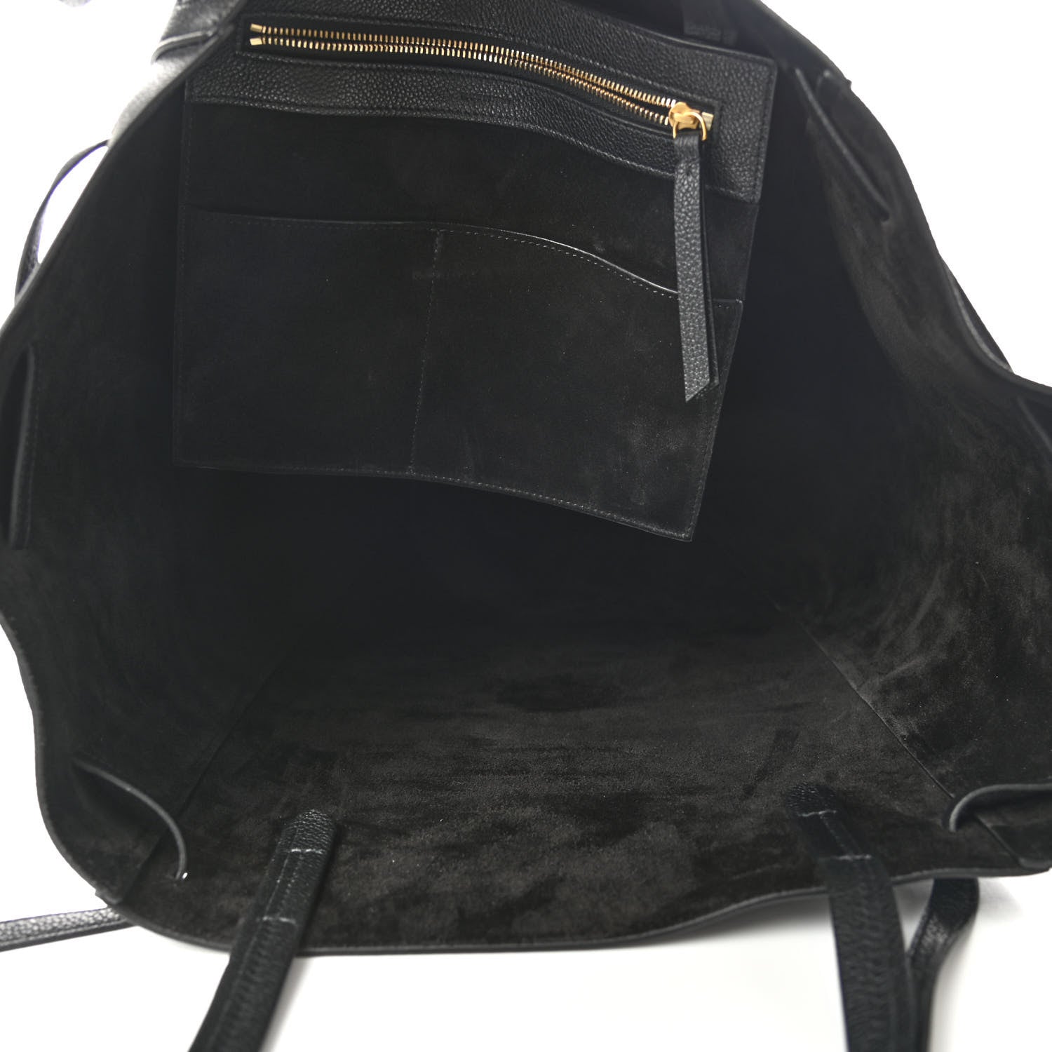 Celine Soft Grained Calfskin Medium Belt Cabas Phantom Black 7 of 10