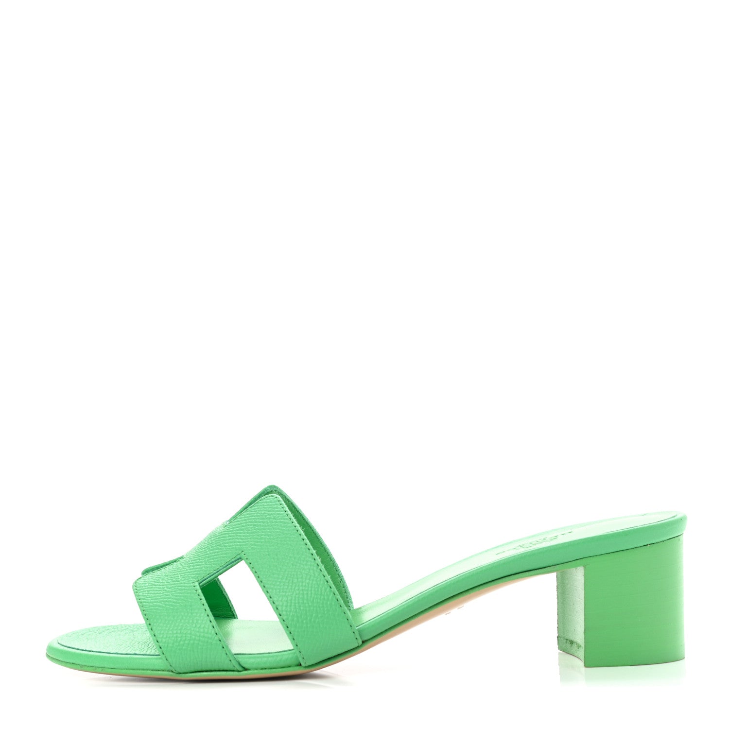 Hermes Epsom Oasis Sandals 37 Vert Pomme 1 of 10