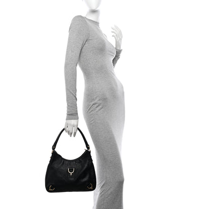 Gucci Guccissima Medium Abbey D Ring Hobo Black 2 of 11
