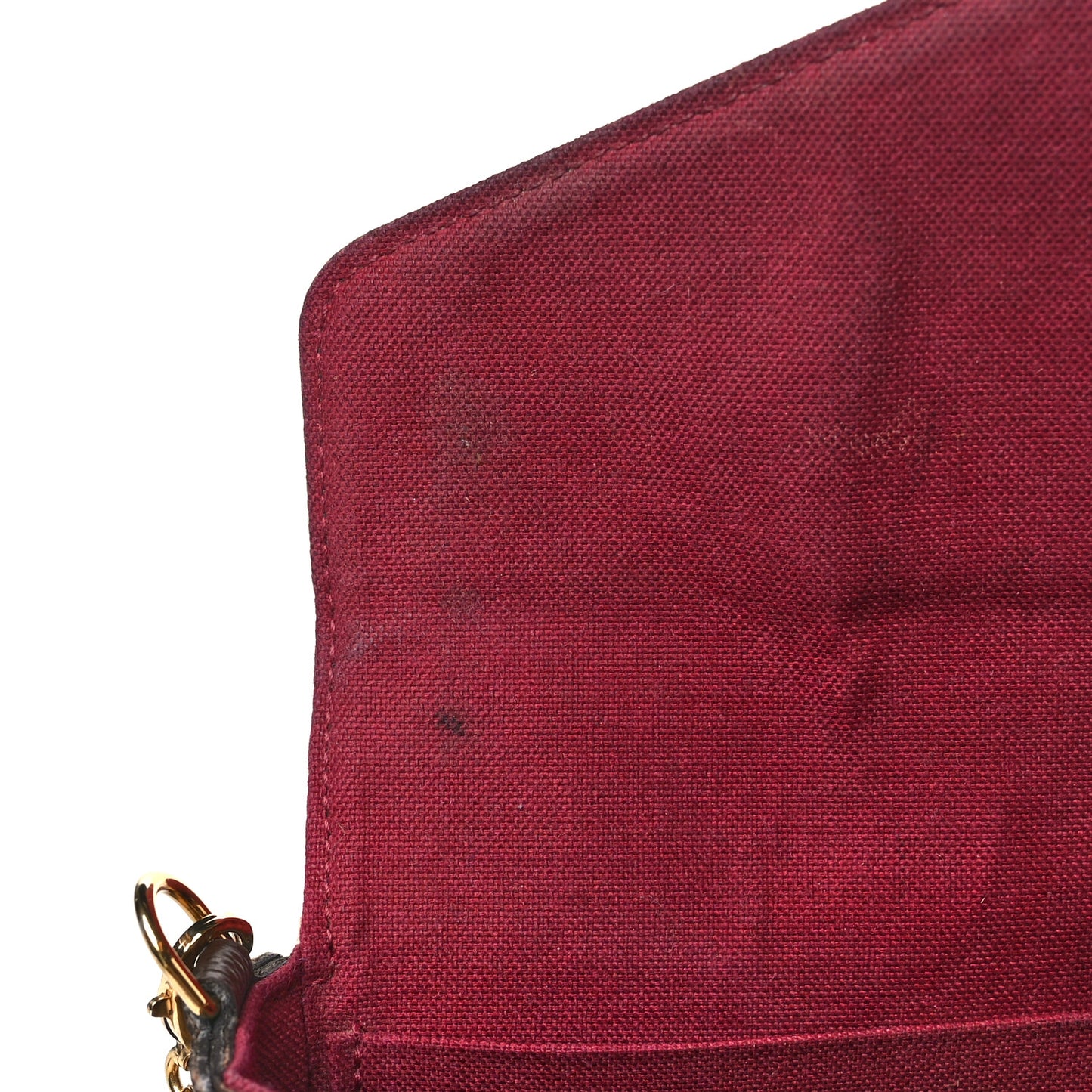 Monogram Pochette Felicie Chain Wallet Fuchsia