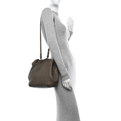 Celine Grained Calfskin Small Folded Cabas Taupe 2 of 14