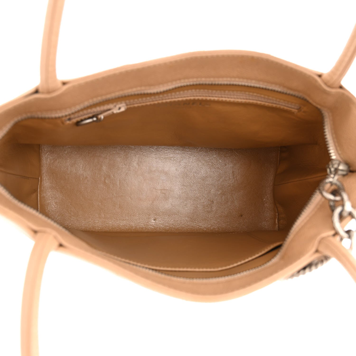 Chanel Caviar Quilted Medallion Tote Beige 5 of 16