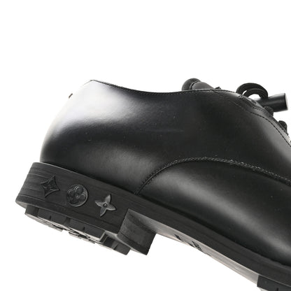 Louis Vuitton Calfskin Mens Vendome Flex Derby 9 Black 10 of 11