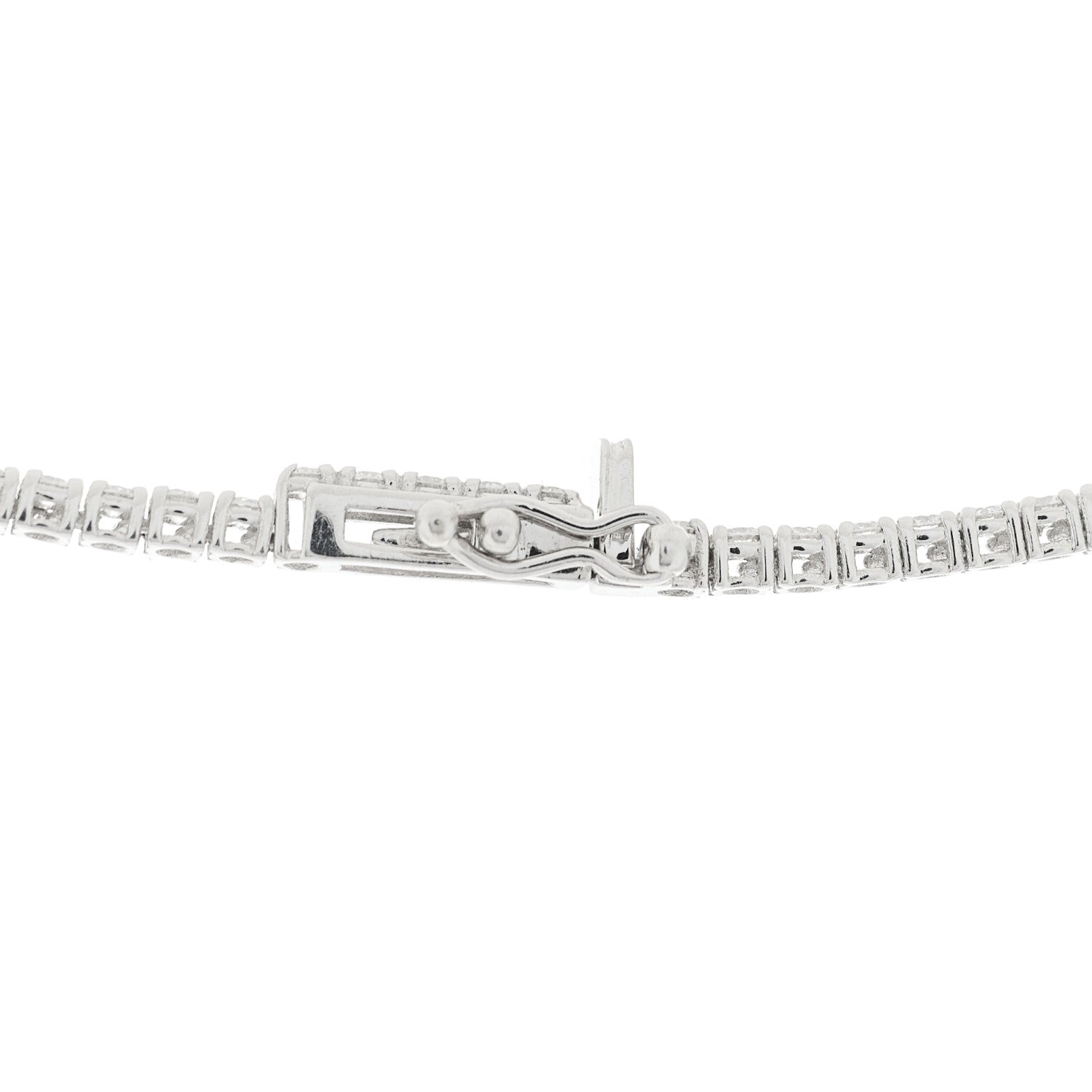 Parker & West by FASHIONPHILE 14K White Gold Diamond 3.90ctw Tennis Necklace 6 of 10