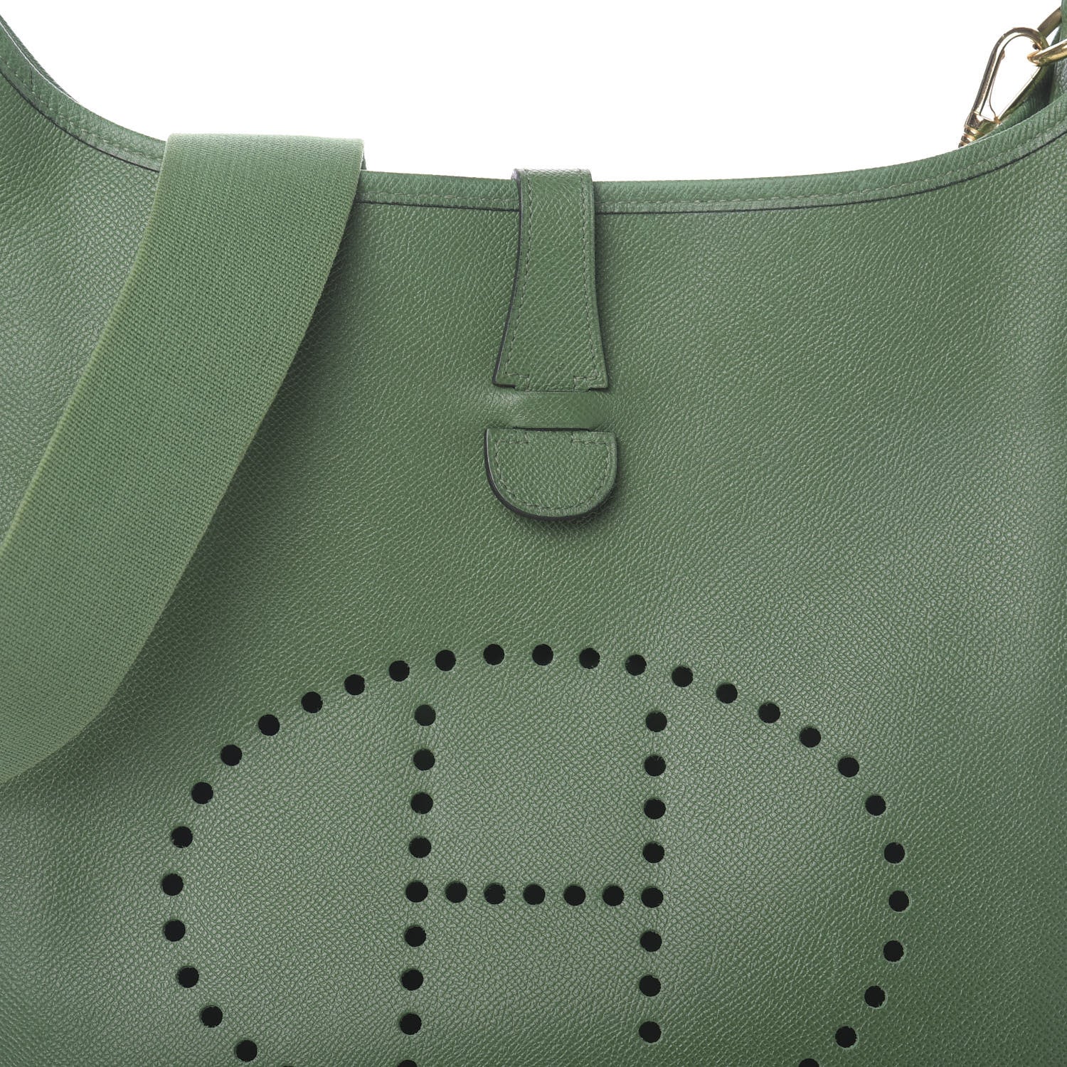 Hermes Courchevel Evelyne GM Vert Bengale 7 of 9
