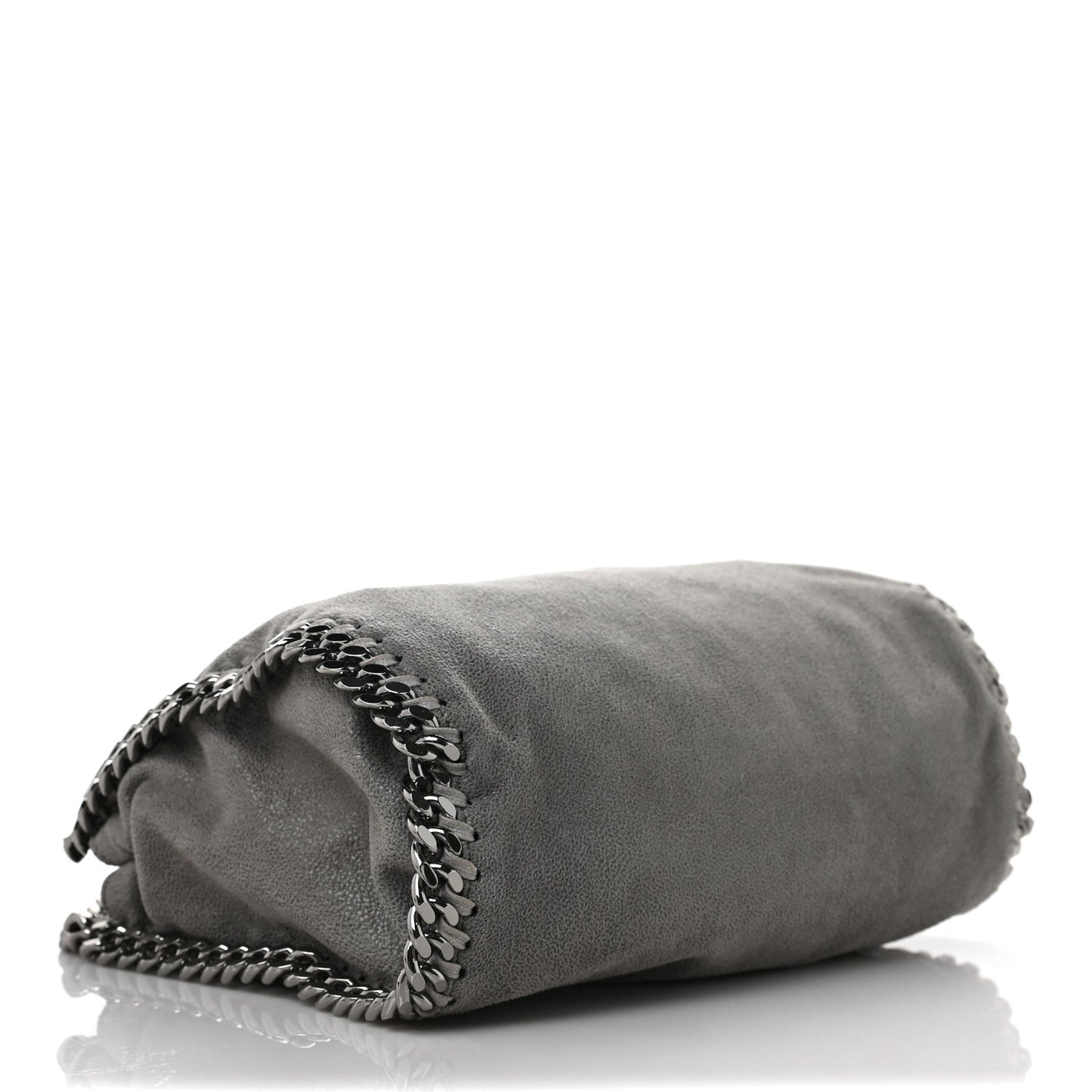 Shaggy Deer Mini Falabella Fold Over Tote Light Grey