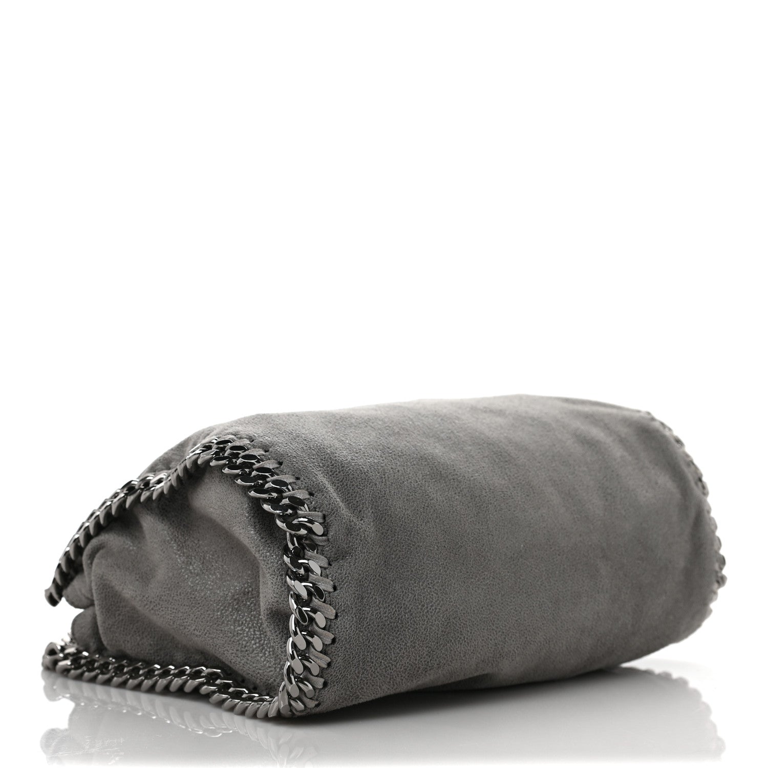 Stella McCartney Shaggy Deer Mini Falabella Fold Over Tote Light Grey 4 of 8