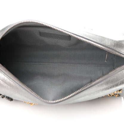 Chanel Metallic Lambskin Signe Bowling Bag Silver 5 of 11