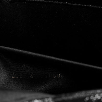 Saint Laurent Textured Patent Monogram Large Belle De Jour Clutch Black 6 of 7