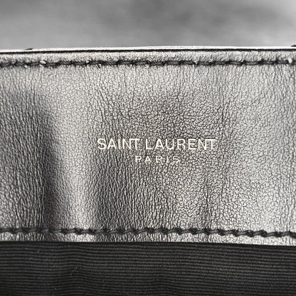 Saint Laurent Calfskin Y Quilted Monogram Medium Loulou Chain Satchel Black 6 of 11
