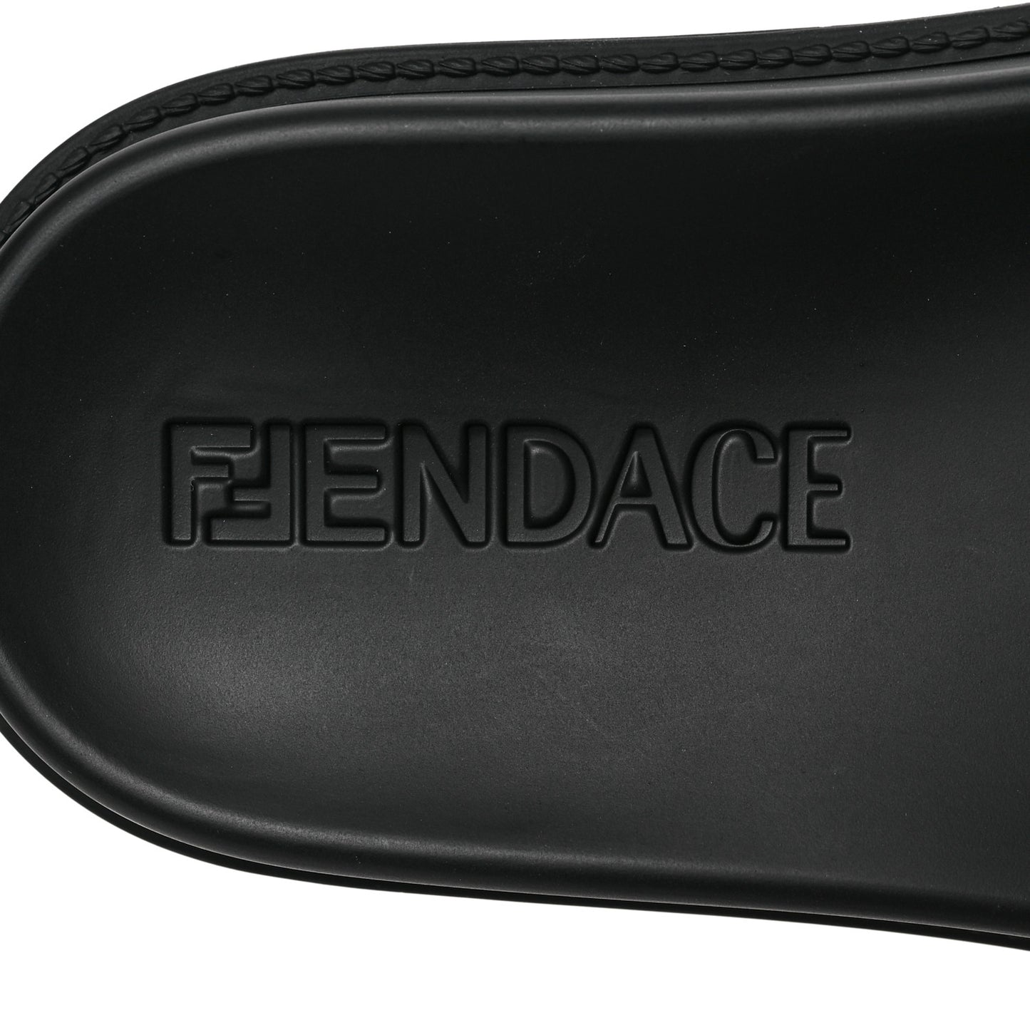 X VERSACE Rubber Metal Mesh Logo Slide Mens Sandals 6 Black Gold