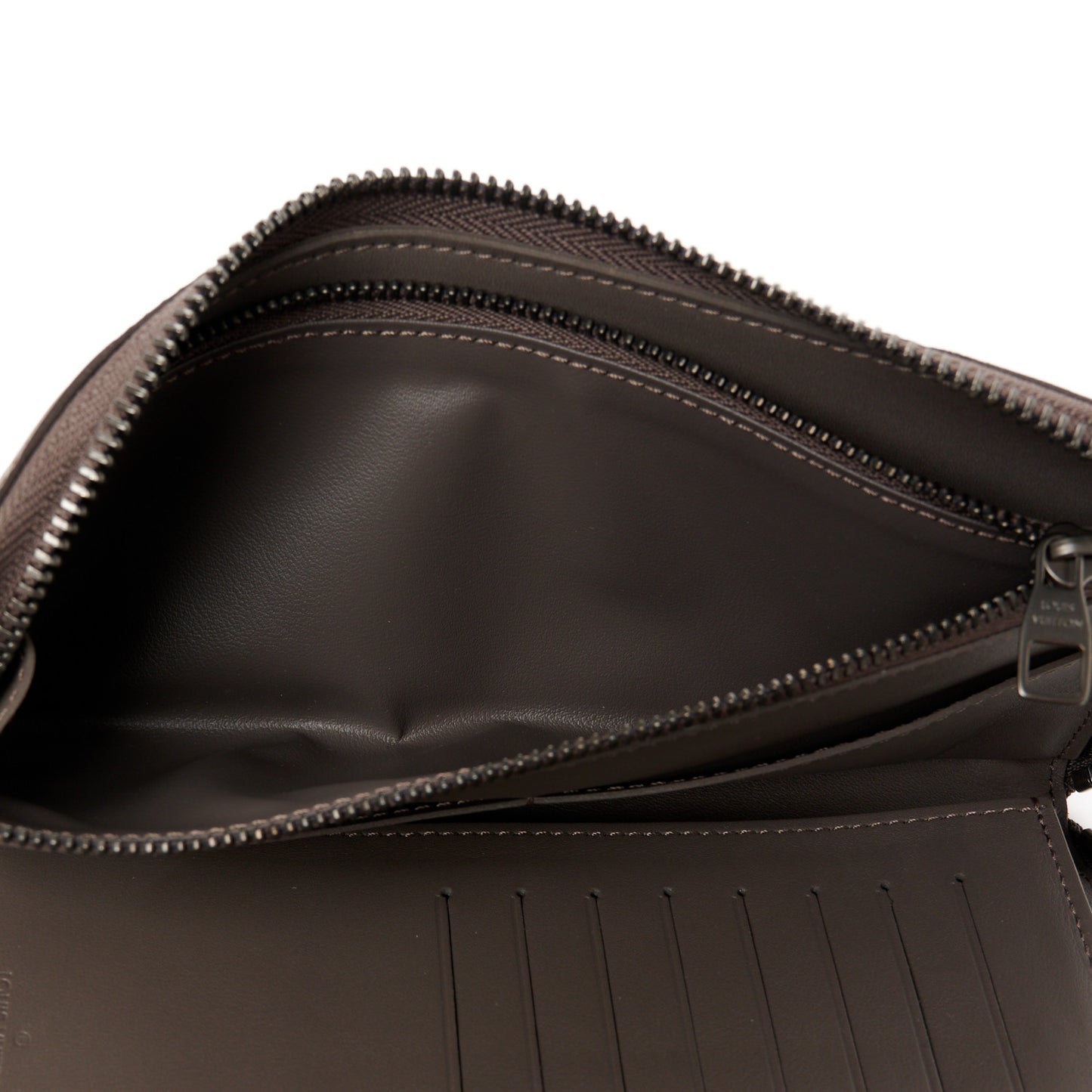 Damier Infini Zippy Vertical Wallet Granit
