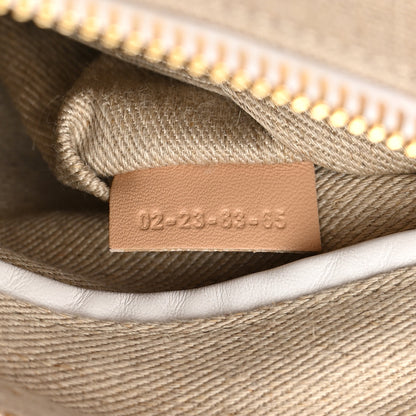 Chloe Canvas Calfskin Small Marcie Satchel White 7 of 19