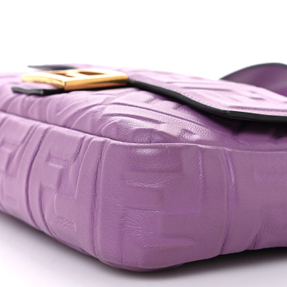 Fendi Nappa FF 1974 Embossed Baguette Agapanto 10 of 13