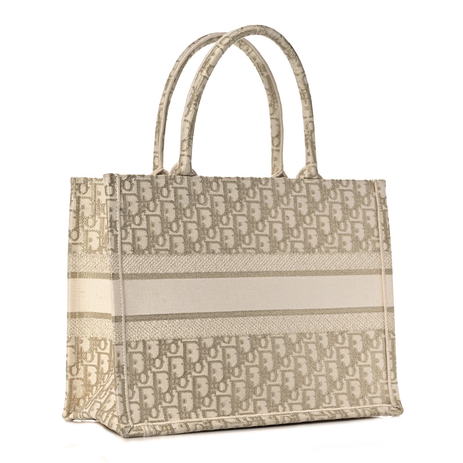 Christian Dior Oblique Medium Book Tote Gold Multicolor 3 of 17