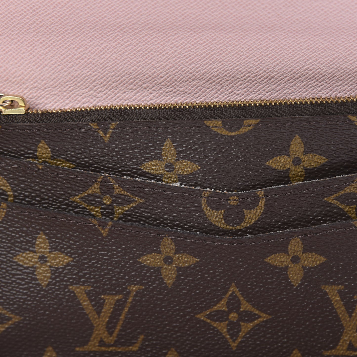 Monogram Josephine Wallet Rose Ballerine