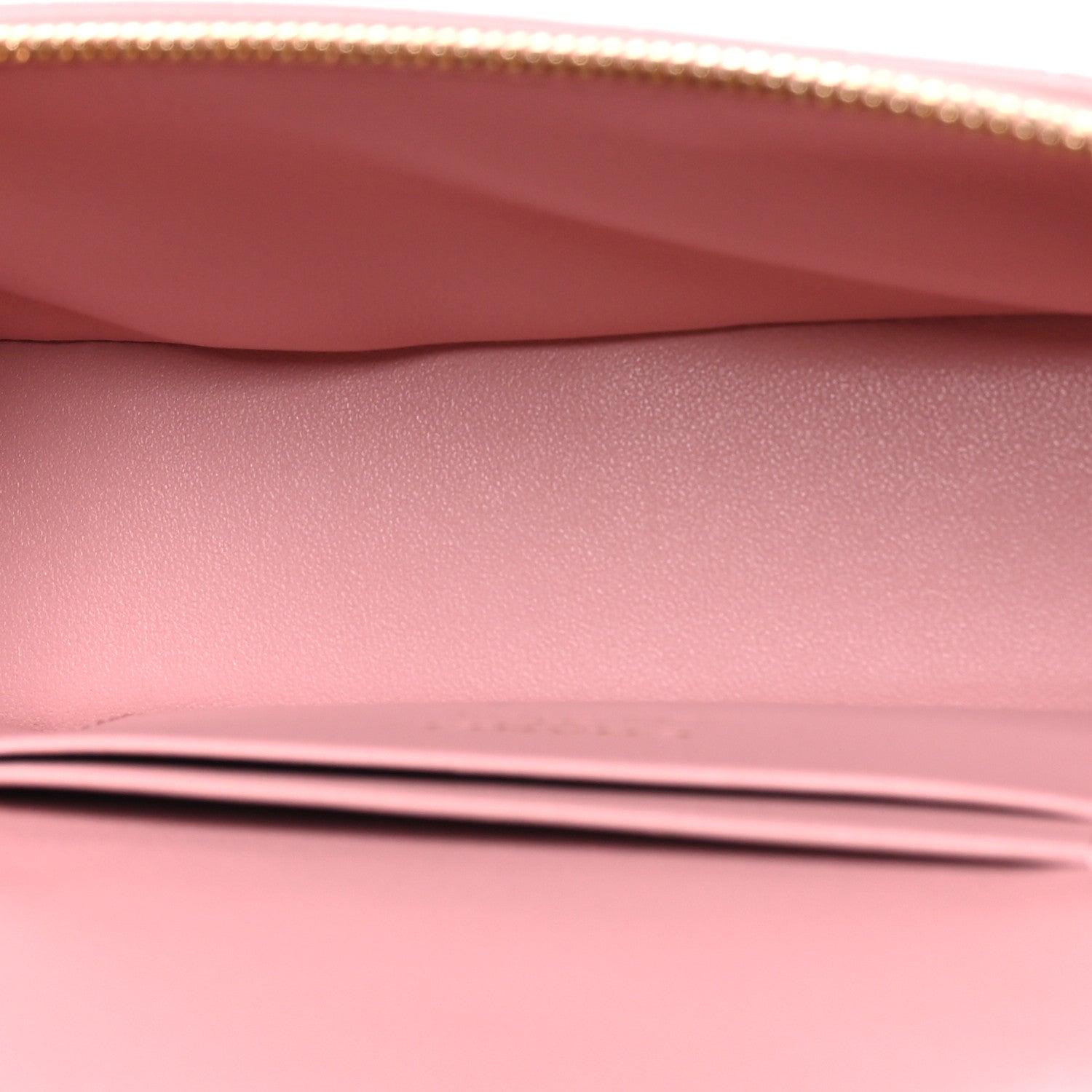Chanel Calfskin Crocodile Embossed Crococo Top Handle Slim Vanity Case With Chain Light Pink 5 of 11