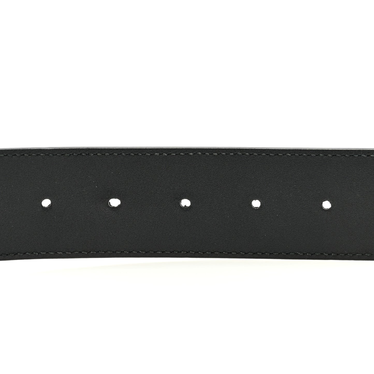 GG Supreme Monogram Selleria Calfskin Interlocking G 40mm Belt 105 42 Black Grey