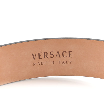 Versace Calfskin La Medusa Skinny 75 30 Belt White 5 of 6