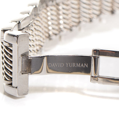 David Yurman Stainless Steel Sterling Silver Diamond Mother of Pearl 25mm Thoroughbred Quartz Watch 5 of 7
