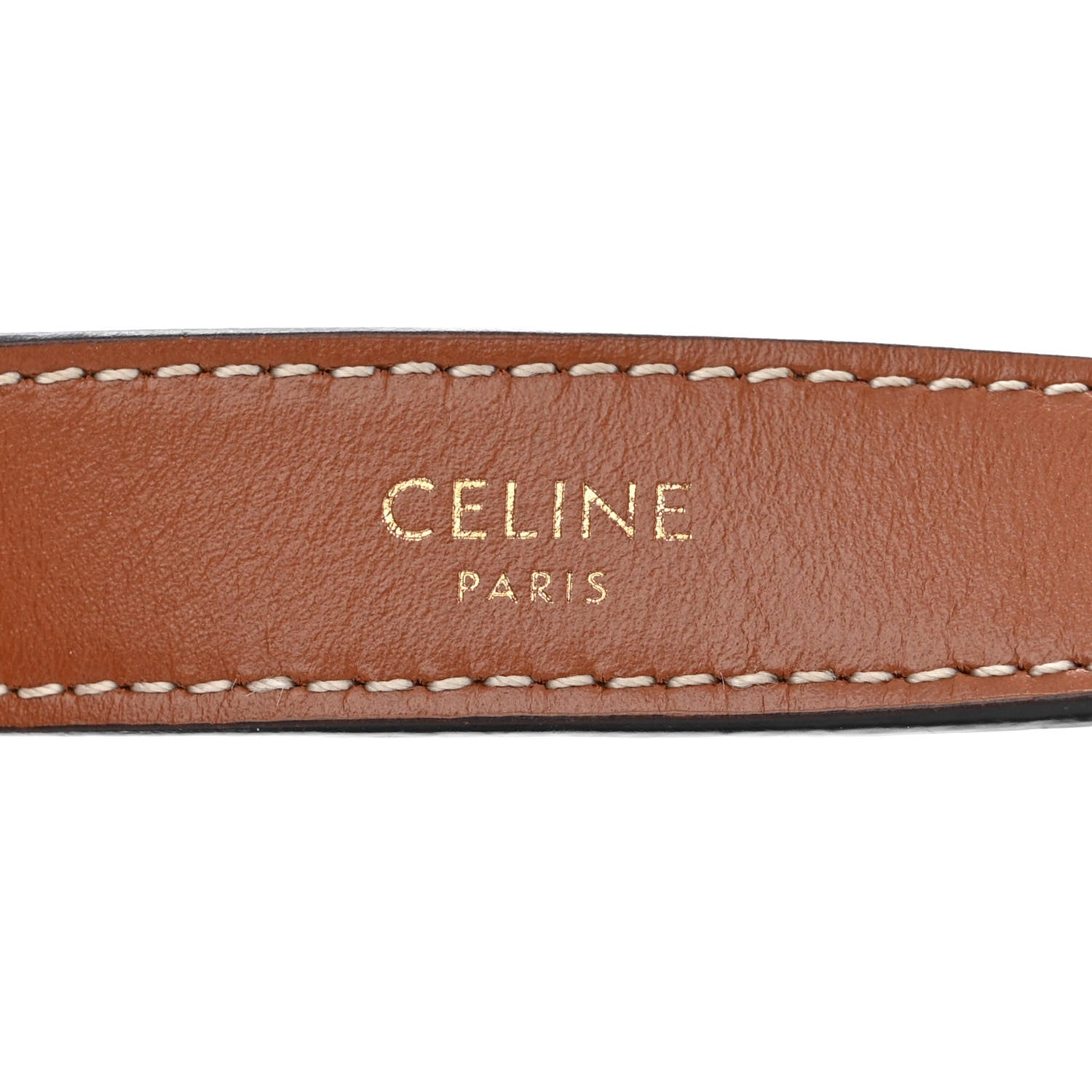 Celine Triomphe Canvas Calfskin Ava Shoulder Bag Tan 6 of 11