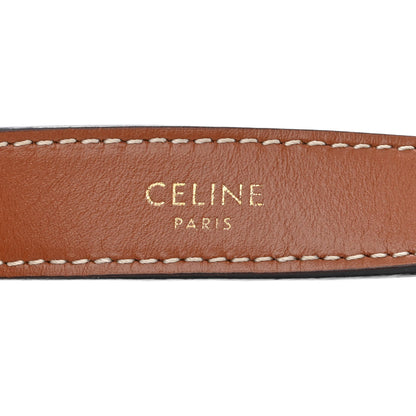 Celine Triomphe Canvas Calfskin Ava Shoulder Bag Tan 6 of 11