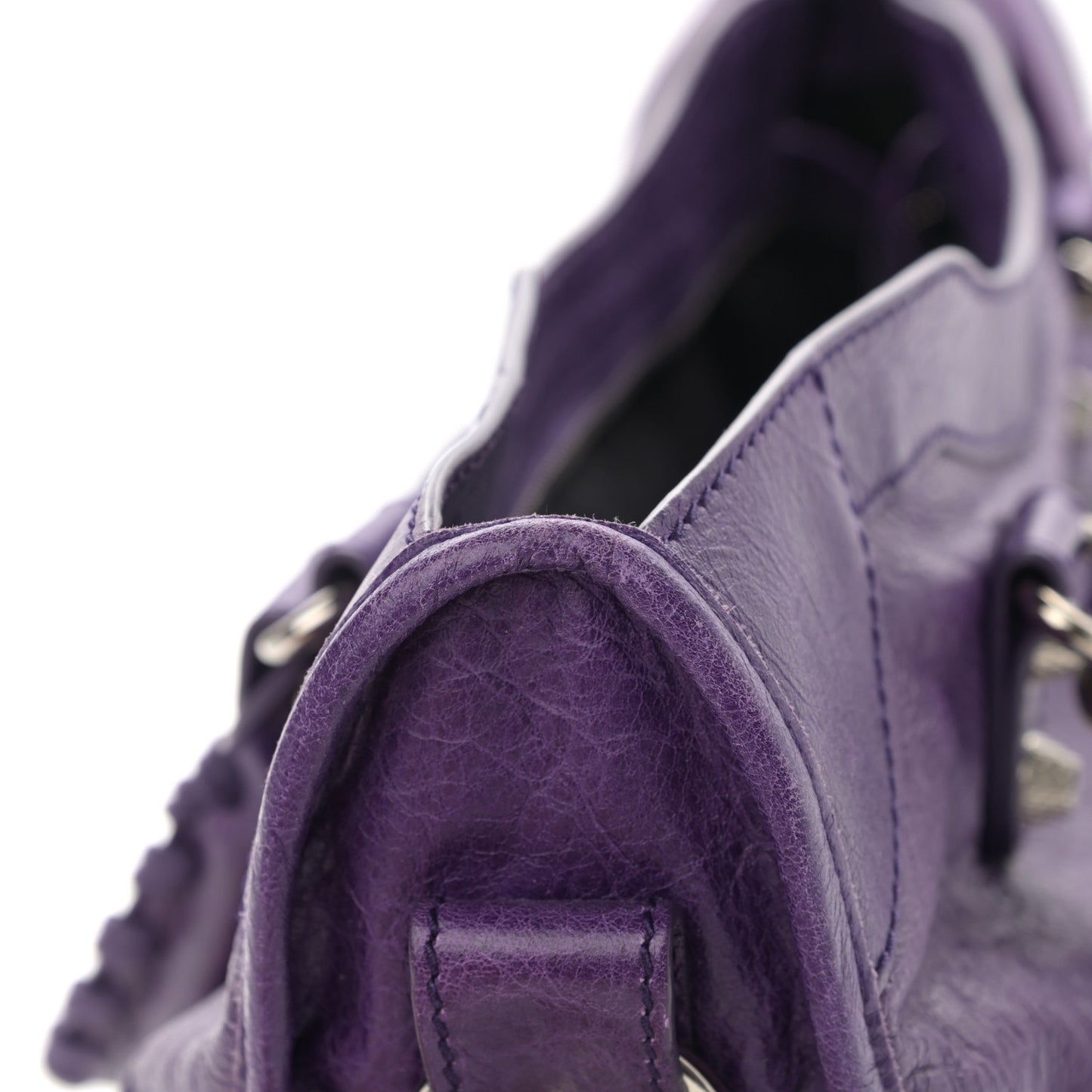 Agneau Giant 12 Silver Hardware City Dark Violet