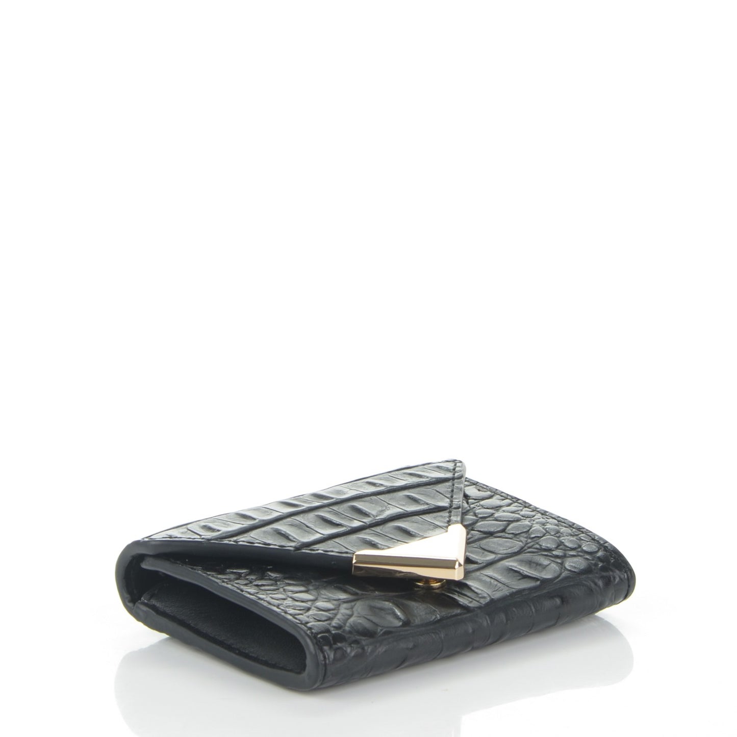Alligator Embossed Prisma Envelope Card Holder Black